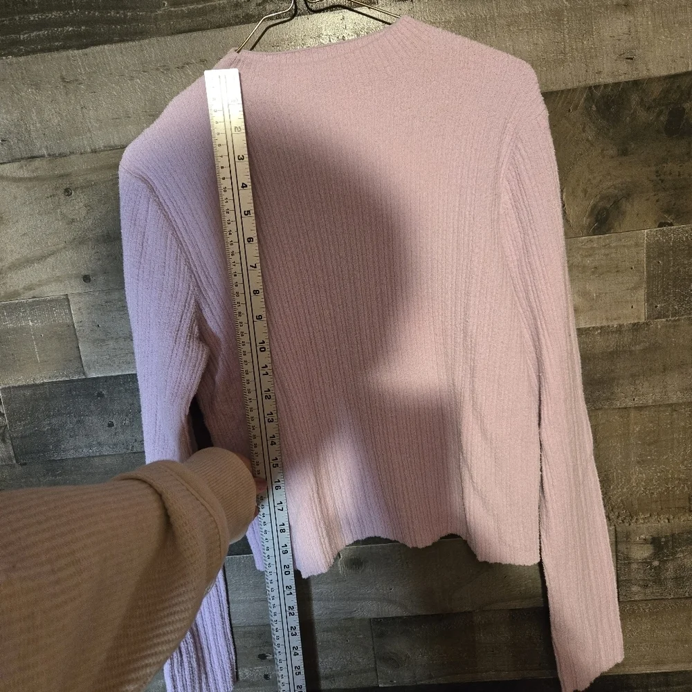 Old Navy Lavender Ribbed Crew Neck Sweater